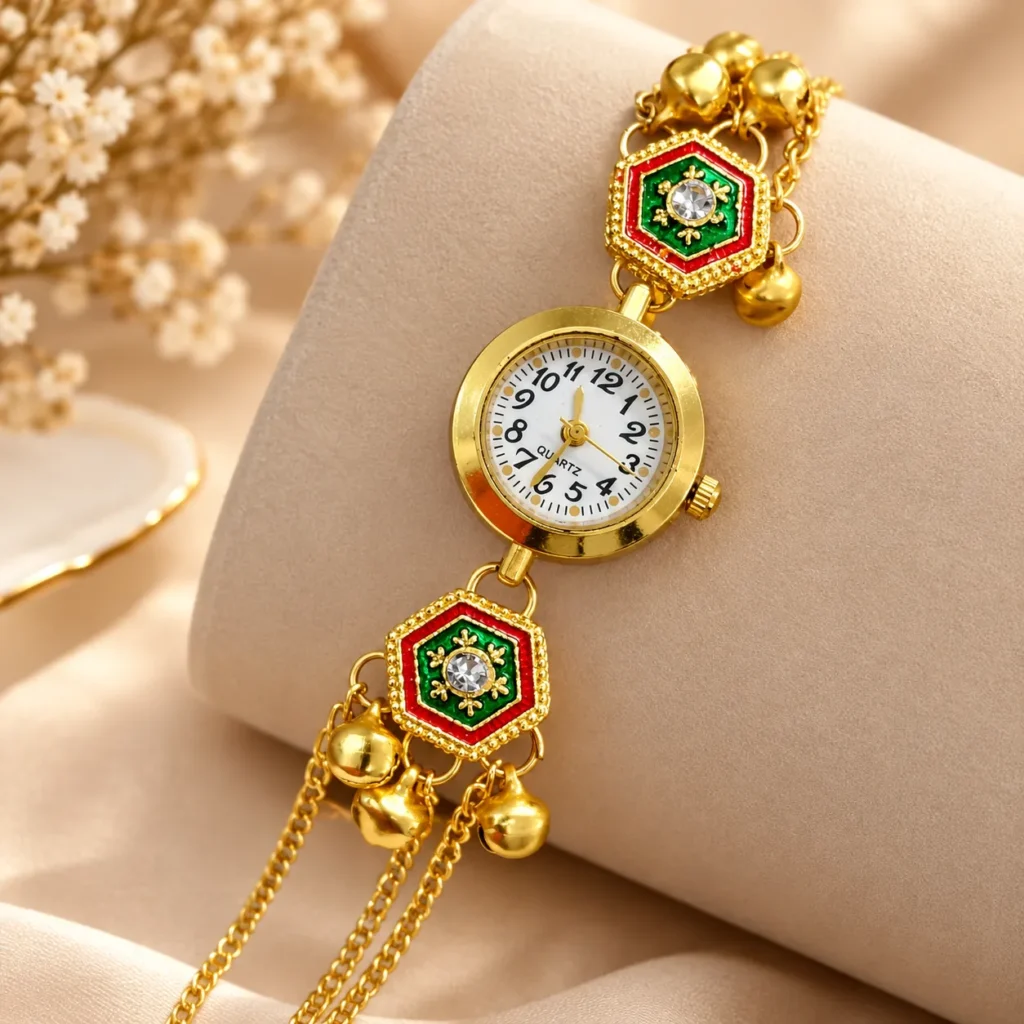 Eye-Catching Gold Tone Bracelet Watch – view 4