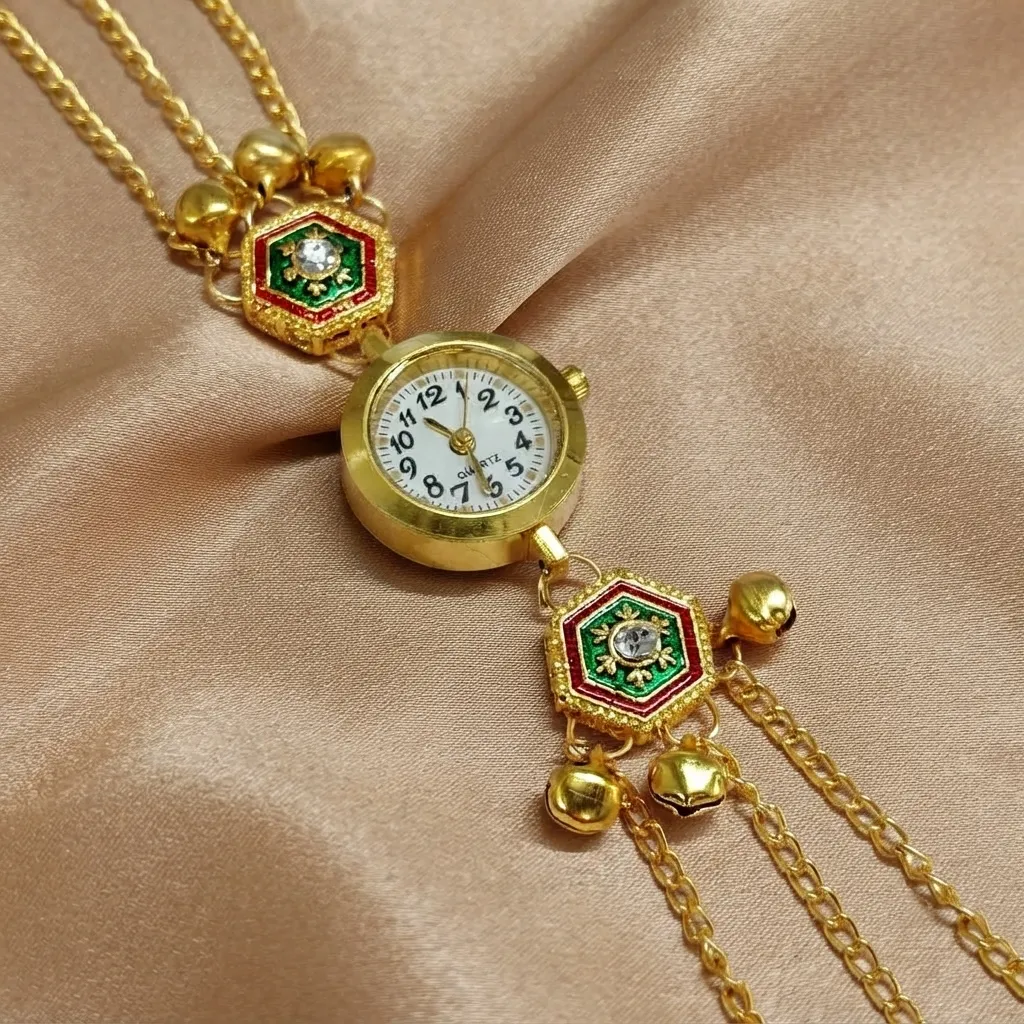 Eye-Catching Gold Tone Bracelet Watch – view 7
